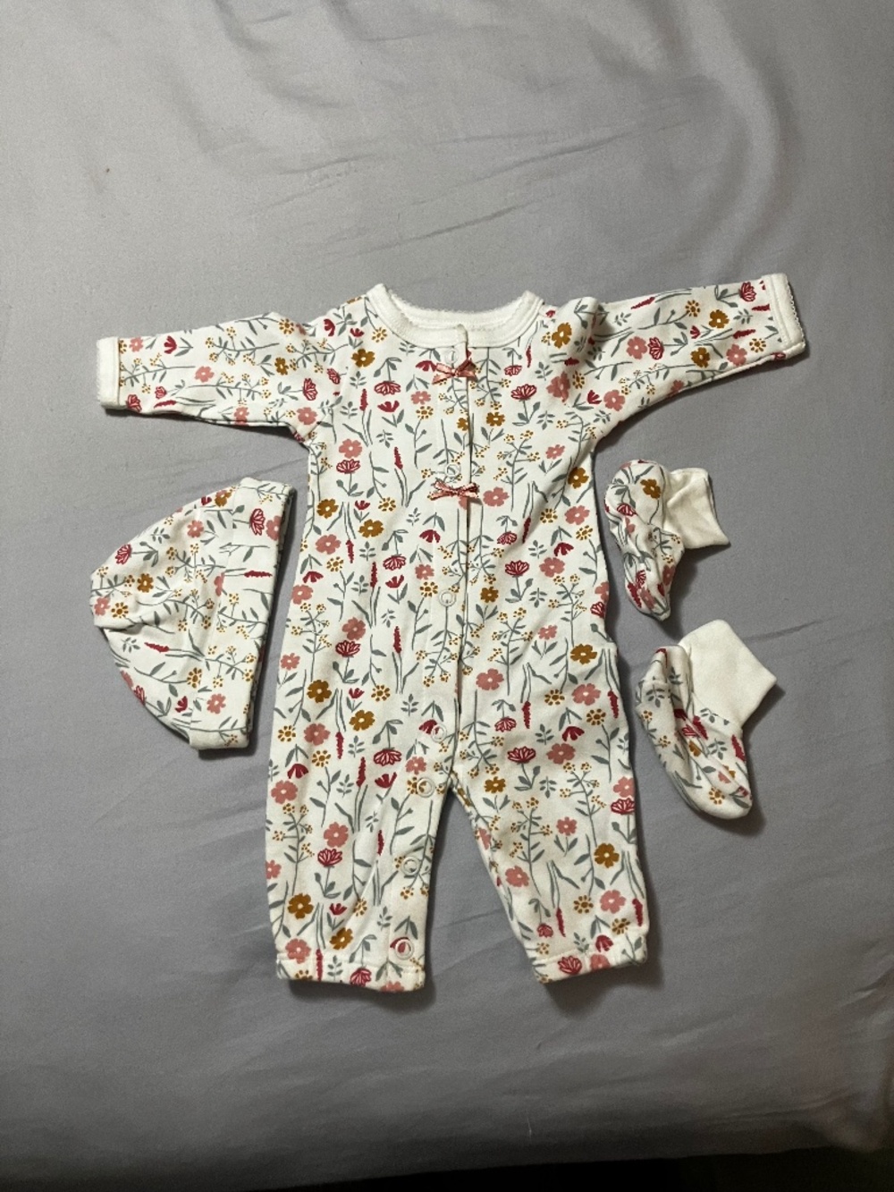 Carter’s Preemie Floral Onsie Set